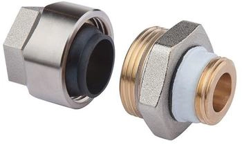 Flamco Schwarzrohradapter für Stahlrohr 3/4" x G3/4" Außengewinde mit Einschneiddichtung (F13080)