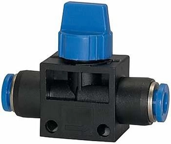 Riegler Absperrventil Blaue Serie 2x Steckanschluss für Schlauch-Ø 6 mm (190006)