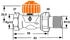 Heimeier IMI Hydronic TA Eclipse F radiator valve DN15 straight dynamic