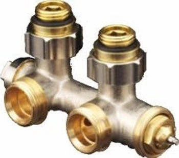 Buderus Zweirohranschluss mit Ventil für Badheizkörper Durchgangsform 1/2'' (DN 15)