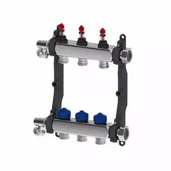 Roth Heizkreisverteiler Edelstahl mit DFA HK 3 1" IG absperrbar (1135009998)