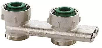 Flamco Umlenkstück Durchgang D2/50 G 3/4“ IG x G 3/4“ AG MS vernickelt mit Konus (F10078)