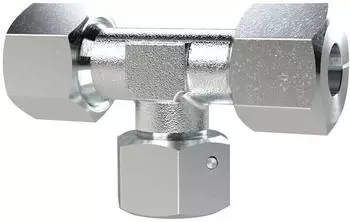 Riegler Einstellbare T-Verschraubung Rohr-Au&szlig;en-&Oslash; 14mm Stahl verzinkt (ETVM2214SST)