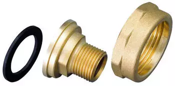 Vortex Gewinde-/L&ouml;t-Verschraubungssatz 1 1/4" innen x 1/2" au&szlig;en / 15mm f&uuml;r V-Pumpengeh&auml;use (410-000-001)