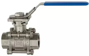 Riegler Edelstahlkugelhahn 3-teilig, DIN 3202-M3, G 1 (3390.05)