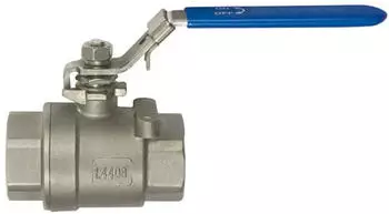 Riegler Edelstahlkugelhahn 2-teilig Innen-/Innengewinde G 1 1/2 DN 40 (3395.07)