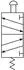 Riegler 5/2-Wegeventil M5 Pilztaster monostabil G 1/4, rot (515.5104)