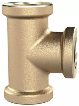 Riegler T-St&uuml;ck 3x Innengewinde G 1-1/4", Messing blank, 16bar (TST114MSIG)