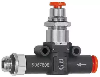 Riegler 3/2-Wegeventil pneumatisch NC Schlauch-Gewinde G1/4 Schl.8 (492.014-8)
