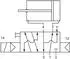 Riegler 3/2-5/2-Wegeventil NAMUR Luftfeder G 1/4, 230V 50Hz (552.11)