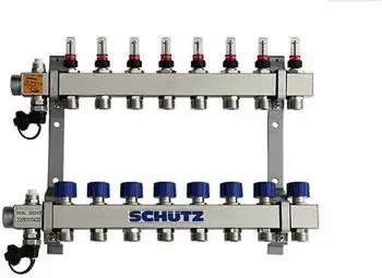 Sch&uuml;tz Komfort 90-3 Heizkreisverteiler Fu&szlig;bodenheizung Edelstahl