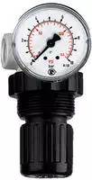 Riegler Druckbegrenzungsventil, inkl. Manometer, G 1/4, 0,1 - 2,0 bar