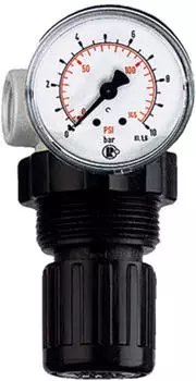 Riegler Druckbegrenzungsventil mit Manometer G 1/4, 0,1-2,0 bar (490.02)