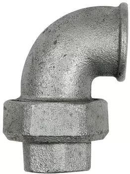 Riegler Verschraubung Bogen 96 IG/IG Rp 2 1/2, schwarzer Temperguss (TFV 96-212)
