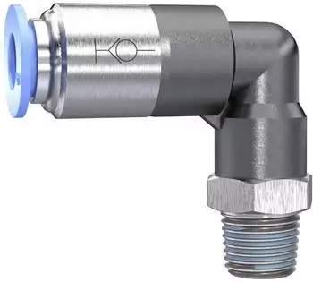 Riegler L-Steckverschraubung &raquo;Blaue Serie&laquo; selbstabsperrend R 3/8 au&szlig;en (198.3812-2)