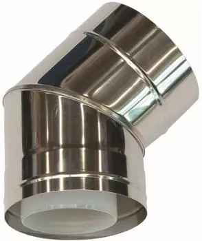 Vaillant Bogen 45&deg; 110/160mm f&uuml;r Fassadenverlegung, konzentrisch PP/Edelstahl (0020106405)