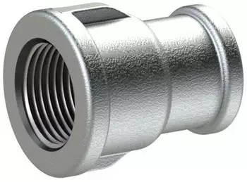 Riegler Muffen 240 IG/IG Rp 3 &times; Rp 1&frac12; schwarzer Temperguss feuerverzinkt (TFM 240-30112)