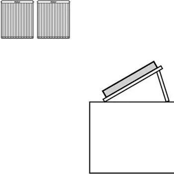 Vaillant Montage-Set 9.080 FD R&ouml;hrenkollektor 2x VTK 1140 Flachdach nebeneinander (0020144776)