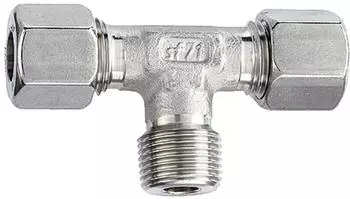 Riegler T-Einschraubverschraubung R 1/8 a. Rohr-Au&szlig;en-&Oslash; 8mm ES 1.4571 (ES 113)