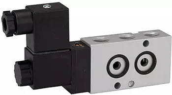 Riegler 5/2-Wegeventil NAMUR, mono, Alu eloxiert, G 1/4, 230V, 50Hz (551.31)