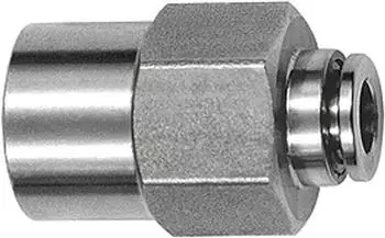 Riegler Gerade Steckverschraubung G 1/8 i. Schlauch-&Oslash; 4mm Edelstahl 1.4404 (846.018-4 ES)