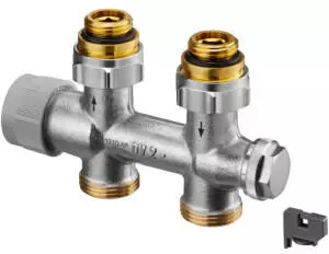 Oventrop Multiblock TQ Anschlussarmatur Durchgang Rp 1/2" mit Q-Tech (1184073)