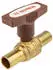 Caldo ISOPRESS Heizungs-Kugelhahn Ø22mm Press-Klemmanschluss ISO-T-Griff Messing (81488022)