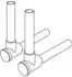 Tece TECEflex SLHK-Winkelabsperrung Set, Kupfer vernickelt, 15mm (730010)