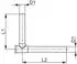 Tece TECEflex SLHK-Winkelabsperrung Set, Kupfer vernickelt, 15mm (730010)