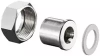 Oventrop Verschraubung 1019386 DN 20, G 1/2 IG/&Uuml;M G 1 1/8 IG, flachdichtend,...
