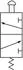 Riegler M3 3/2-Wegeventil manuell, Pilztaster, NC, monostabil, G1/8 (5155000)