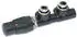 Ximax Mittenanschlussgarnitur Twins Eck ½″ 16mm Anthrazit