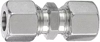 Riegler Gerade Verschraubung Rohr-Au&szlig;en-&Oslash; 15mm Edelstahl 1.4571 315bar (ES 58)