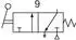 Riegler 3/2-Wegeventil Drehhebel lang NC monostabil G1/8 (515.501)