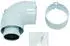 Vaillant turboTEC Revisionsbogen 90° konzentrisch Alu 60/100mm mit Reinigungsöffnung (303836)