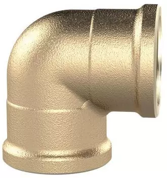 Riegler Winkelst&uuml;ck 90&deg; Innen/Innen G 2" Messing blank 16 bar (WST20MS90II)