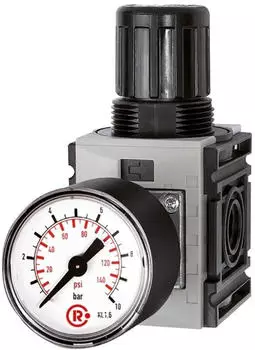 Riegler FUTURA-mini Druckregler Standardmanometer G 1/4 0,5-10bar (FUM 7010)