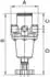 Riegler Druckregler Standard mit Manometer BG 3, G 1, 0,5-10 bar (637.45 C)