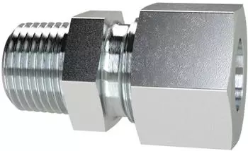 Riegler Ger. Einschraubverschraubung NPT 1" Rohr-&Oslash; 25mm Stahl verzinkt (GE125SSTNPT)