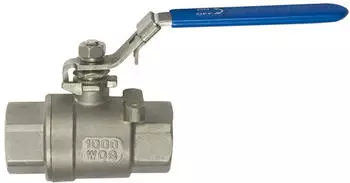 Riegler Edelstahlkugelhahn 2-teilig G1, Baul&auml;nge DIN 3202-M3 (397.05)