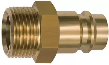 Riegler Nippel f&uuml;r Kupplungen NW 19, Messing, G 3/4 AG (419.64)