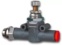 RIEGLER 106738-414.014-6 Drosselventil beidseitig, Gewinde-Schlauch, G 1/4,