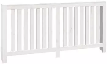 vidaXL Heizk&ouml;rperabdeckung Wei&szlig; 169x19x84cm Massivholz Kiefer (822582)