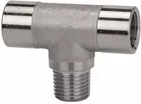 RIEGLER 112823-ES 254.42 T-St&uuml;ck, innen/au&szlig;en/innen, G/R 1/4, Edelstahl...