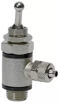 Riegler Kipphebelventil 2/2-Wege beidseitig G1/8 Schnellverschraubung 8/6 (360.018-8)