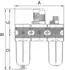 Riegler multifix Wartungseinheit 3-tlg. Metallbehälter BG 4, G 3/4 (FRL 44 M-SR-10)