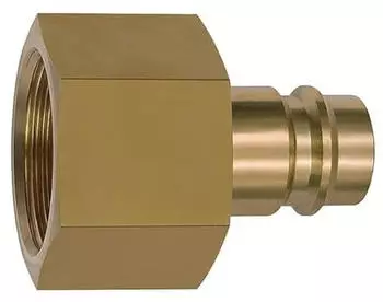 Riegler Nippel f&uuml;r Kupplungen NW 19, Messing blank, G 3/4 IG (419.54)