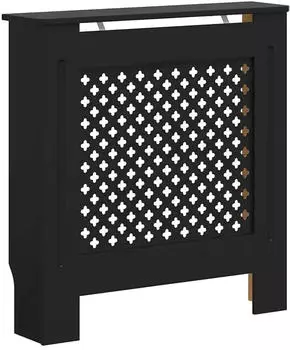 vidaXL Heizk&ouml;rperverkleidung MDF Schwarz 78cm (325568)