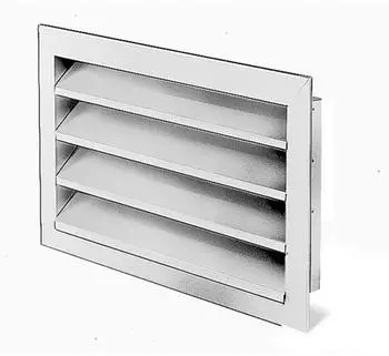 Helios WSG 50/30 Wetterschutzgitter rechteckig Aluminium eloxiert (00111)