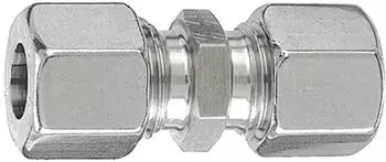 Riegler Gerade Verschraubung Rohr-Au&szlig;en-&Oslash; 6mm Edelstahl 1.4571 100bar (ES 52)